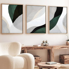 Wallity Huhu229 Cuadro Decorativo 3 Piezas MDF 50x35 cm